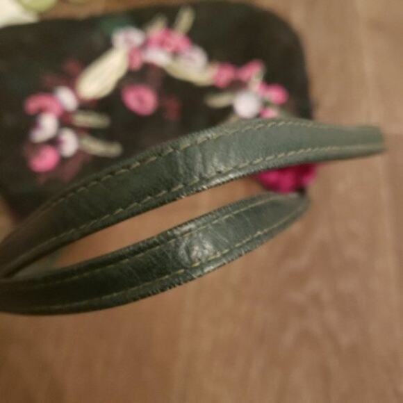 Chan Luu Embroidered Sequin Satin Lined Shoulder Bag Y2K Glam Beaded Indie Chic - Picture 5 of 8